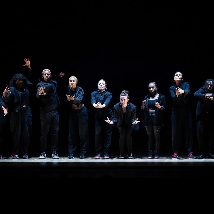 Dancers performing The Center Will Not Hold